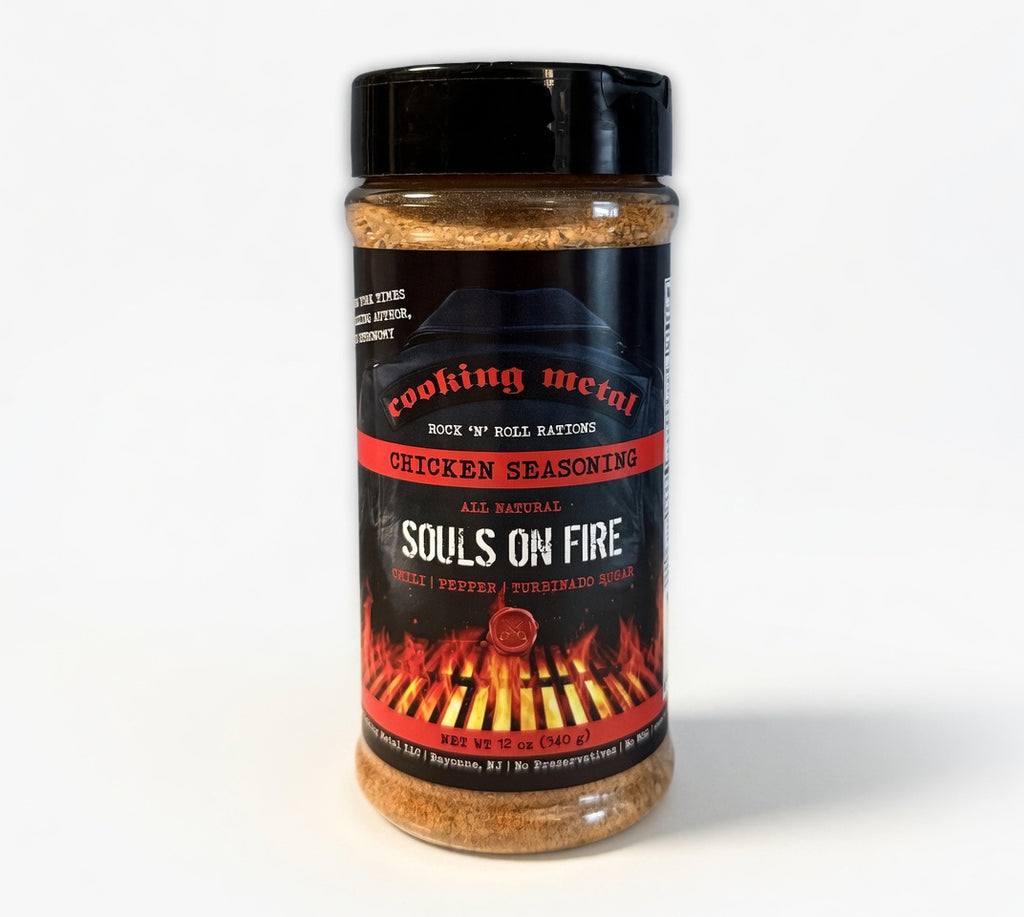 Cooking Metal Souls on Fire Chicken Seasoning Blend (12oz)