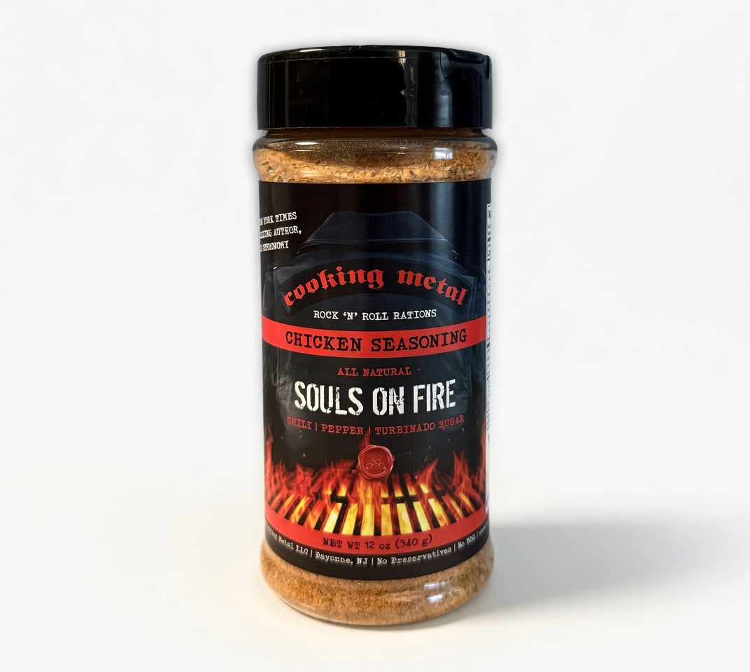 Cooking Metal Souls on Fire Chicken Seasoning Blend (12oz)